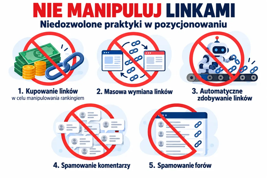 Infografika - nie manipuluj LINKAMI